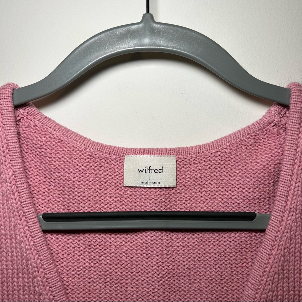 Aritzia Wilfred Signet Vest in Tart Pink Size Large - Picture 5 of 8